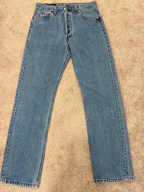 Vintage Levi’s 501 Made in USA Jeans – W30 L32 – Classic Straight Leg